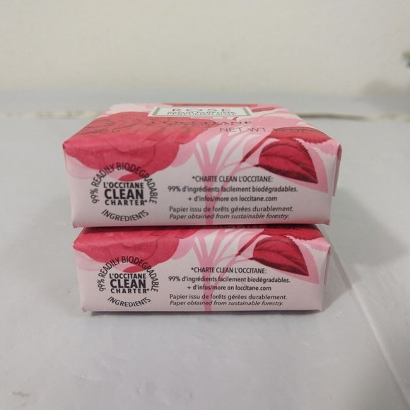 L'Occitane En Provence Rose Perfumed Soap -1.7oz X2 (NEW) - Picture 2 of 4